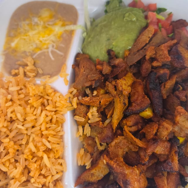 #7 Al Pastor Plate.