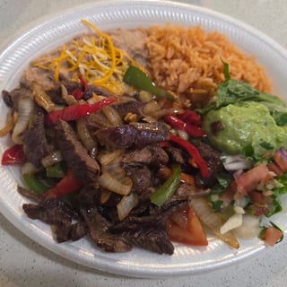 #12 Steak Fajitas Plate